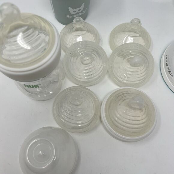 Nursing Bottle Lot Nanobebe Herobility Nuk Como Tomo Playtex Tommee Tippee - Picture 2 of 14